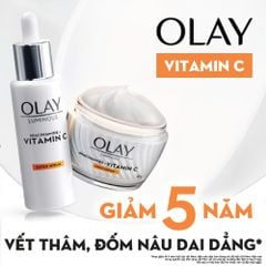 Serum Olay Hỗ Trợ Dưỡng Sáng Da, Làm Mờ Vết Thâm, Đốm Nâu Luminous Niacinamide + Vitamin C Super Serum 30ml