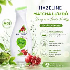 Sữa dưỡng thể Hazeline Matcha & Lựu đỏ 370ml