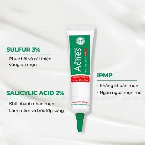Kem giảm mụn chuyên sâu - Acnes Blemish Clear Cream 10g