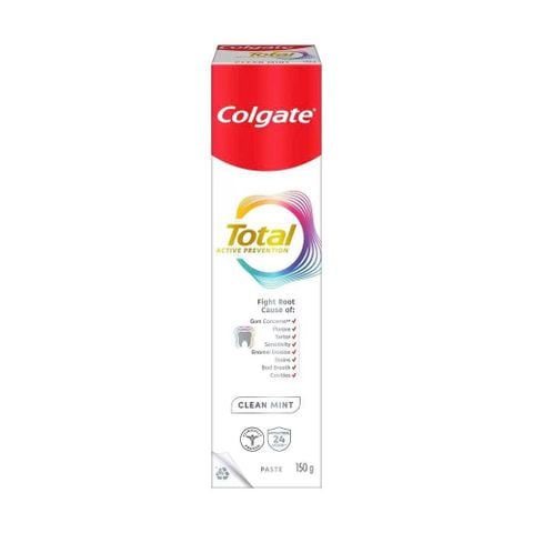 Kem Đánh Răng Colgate Total Clean Mint Bạc Hà Sạch Sâu Bảo Vệ Răng Miệng 150g