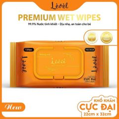 Khăn ướt LEVEL 800gr Chất Lượng Cao, Khổ Khăn Cực Đại 22cm x 32cm, Làm từ vải không dệt