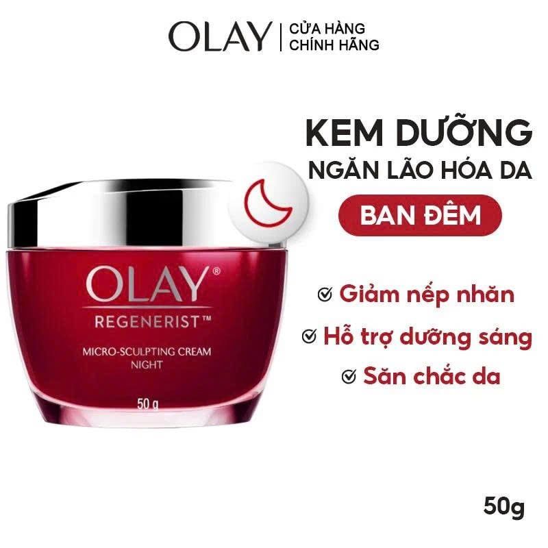 Kem Dưỡng Ngày Đêm Hỗ Trợ Ngăn Ngừa Lão Hoá Olay Regenerist Micro-Sculpting Cream