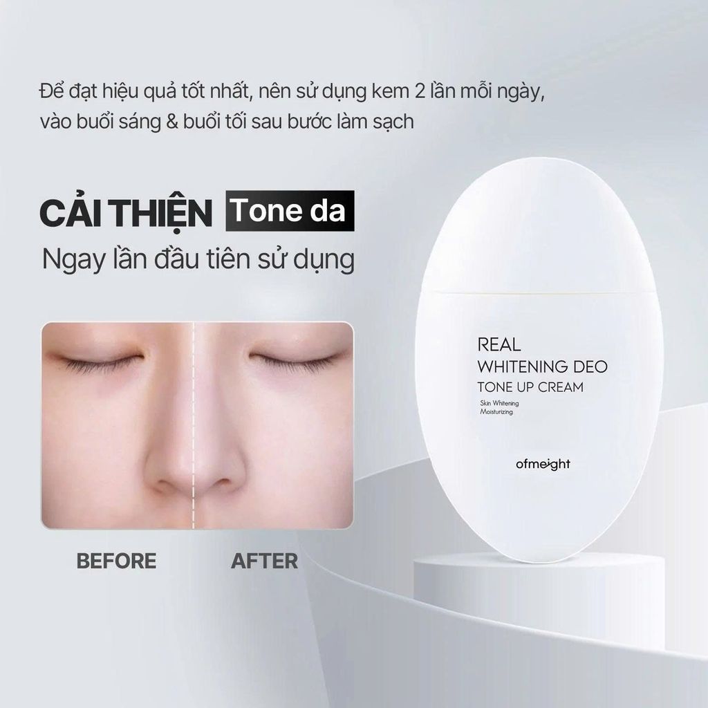 Kem dưỡng Ofmeight Real Whitening Deo Tone Up Cream 50ml