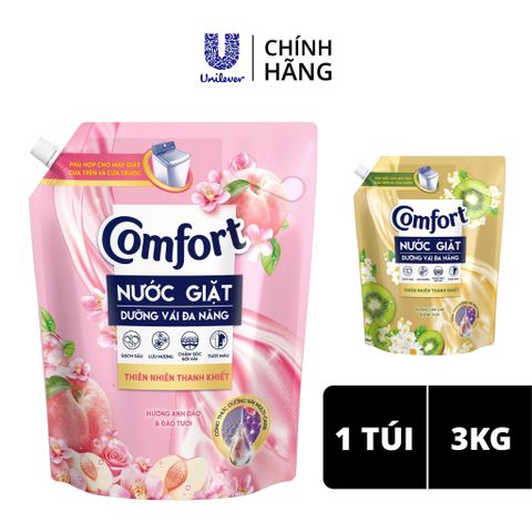 Nước Giặt Comfort Hương Hoa Anh Đào Và Đào Tươi 3kg