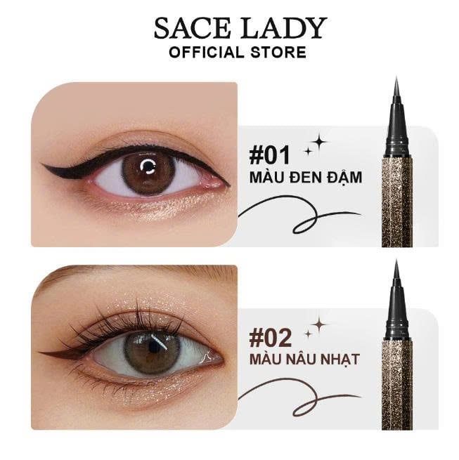 Kẻ mắt dạng nước lâu trôi Sace Lady Inky Black Eyeliner 1.2ml