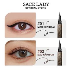 Kẻ mắt dạng nước lâu trôi Sace Lady Inky Black Eyeliner 1.2ml