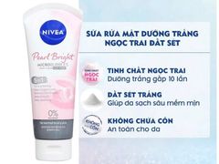 Sữa Rửa Mặt Dành Cho Nữ Nivea 5 in 1 Pearl White 100g