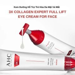Kem Dưỡng Hỗ Trợ Trẻ Hóa Da Mặt Và Mắt AHC 3X Collagen Exoert Full Lift Eye Cream For Face 40ml