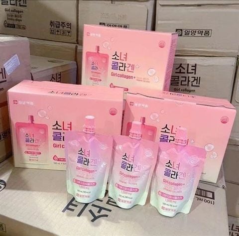 Nước Uống Trắng Da, Chống Lão Hóa Girl Collagen Hàn Quốc Chính Hãng Hộp 10 Túi