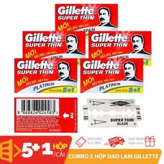 Hộp 5 cái lưỡi lam Gillette Super Thin