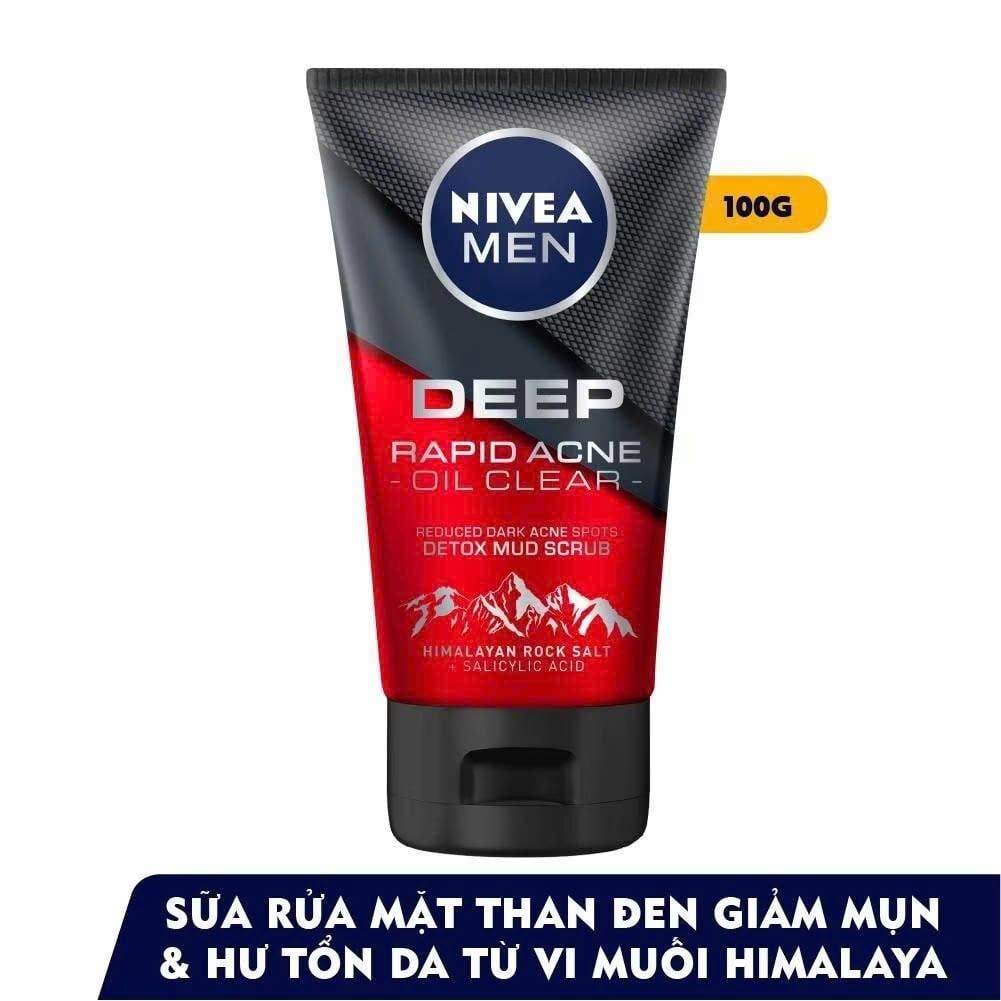Sữa Rửa Mặt Nivea Men Ngăn Ngừa Mụn & Kiểm Soát Chất Nhờn 100g