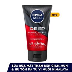 Sữa Rửa Mặt Nivea Men Ngăn Ngừa Mụn & Kiểm Soát Chất Nhờn 100g
