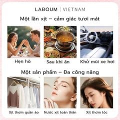 Xịt Thơm Body Mist LA BOUM Có Ánh Kim Lấp Lánh 250ml #ROSY SUNSET