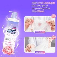 Nước Giặt Đồ Lót MaxKleen Hương Hoa Mẫu Đơn Chai 650G