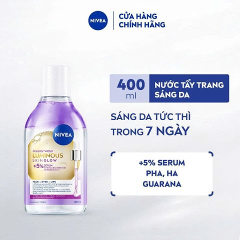 Nước Tẩy Trang NIVEA Luminous Skin Glow Sáng Da 400ml