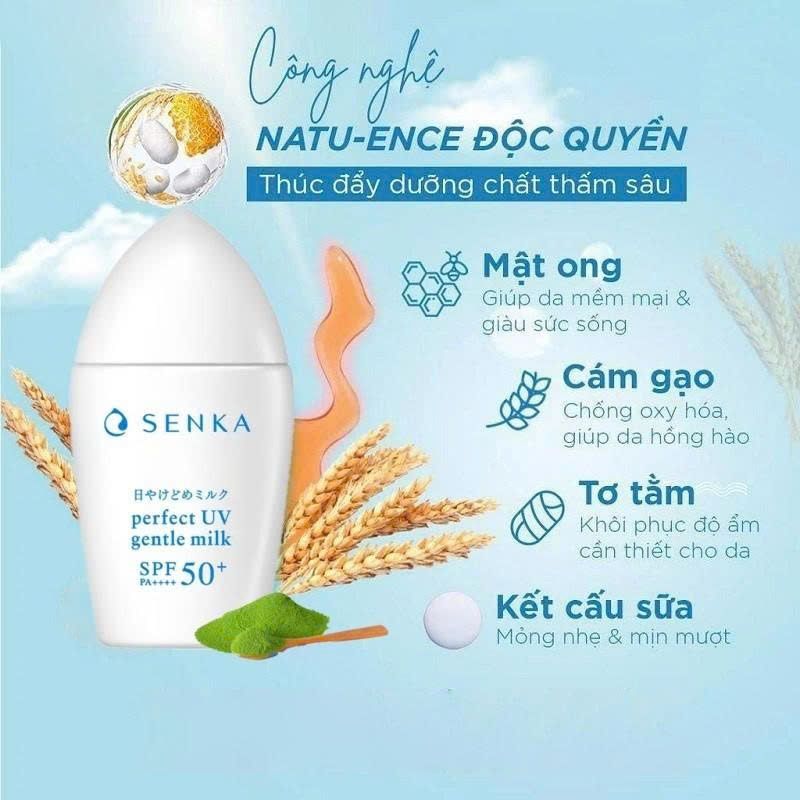Sữa Chống Nắng Senka Perfect UV Gentle Milk 40ml