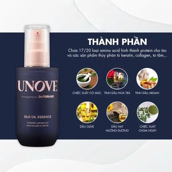 Tinh Chất Dưỡng Tóc Bóng Mượt Dr.ForHair Unove Silk Oil Essence 70ml