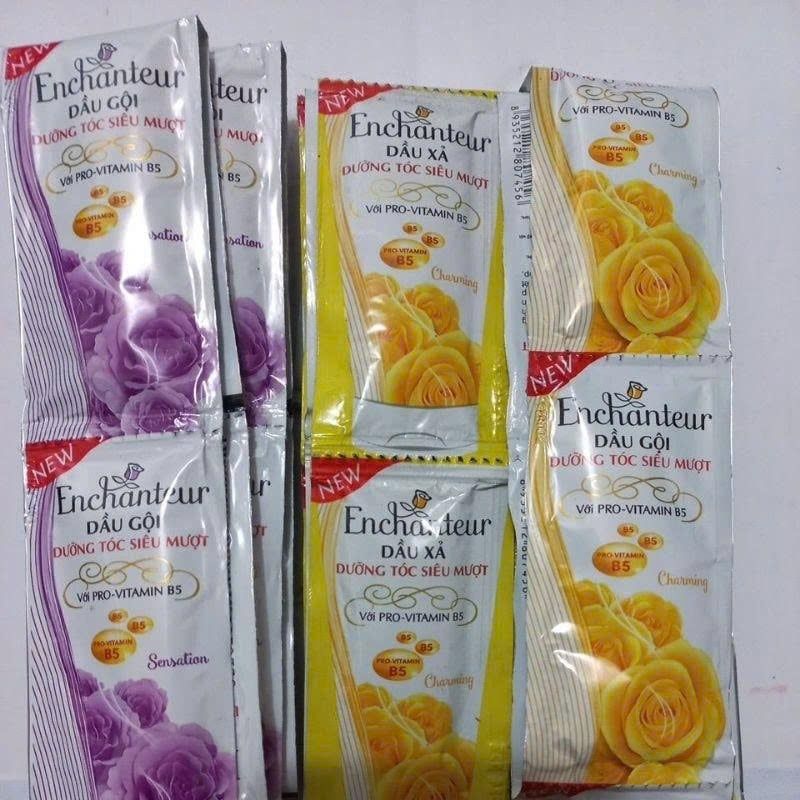 Dầu gội / xả dưỡng tóc siêu mượt Enchanteur 14 gói (6g/gói) (Sensasion & Charming)
