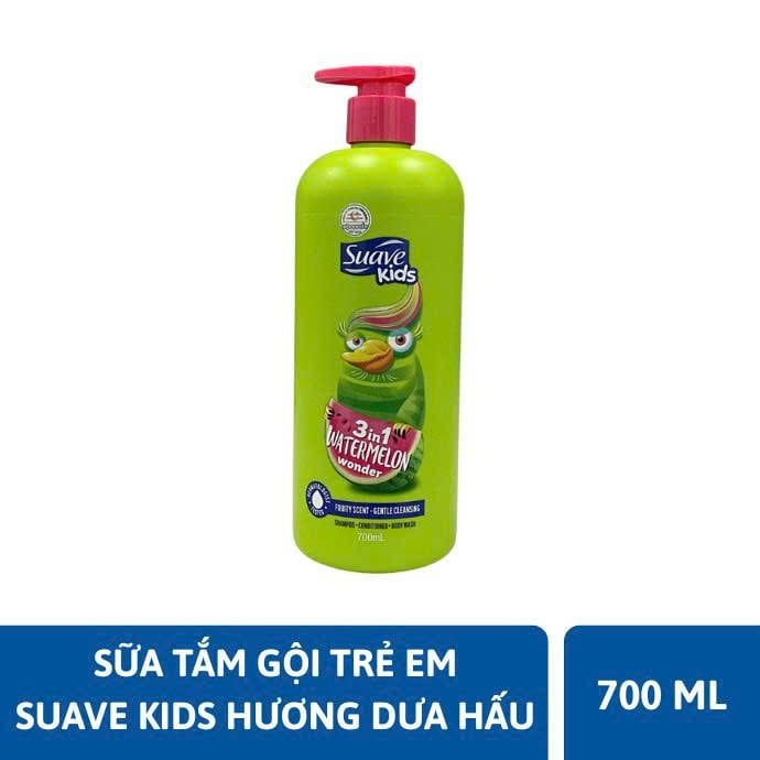 Sữa Tắm Gội Trẻ Em Suave Kids 3in1 Fruity Scent Gentle Cleansing Shampoo - Conditioner - Body Wash 700ml