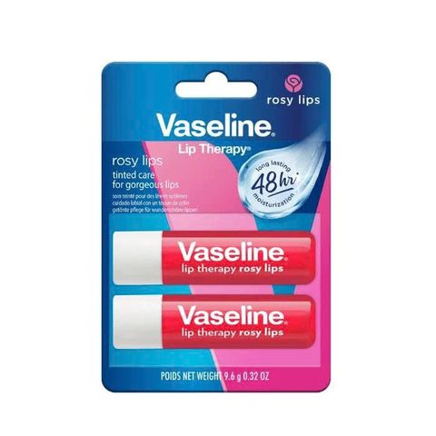 Combo 2 Son dưỡng môi hồng xinh Vaseline Rosy Lips 4.8g