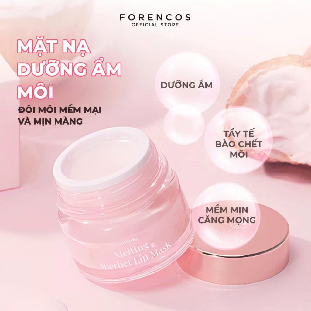 Mặt Nạ Dưỡng Ẩm Môi, Mờ Thâm Môi Và Căng Mọng FORENCOS Manuka Melting Sherbet 20ml