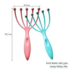 KT73289 Cây Mát Xa Đầu 5 Nhánh Bi Sắt Massage Da Đầu Giảm Stress