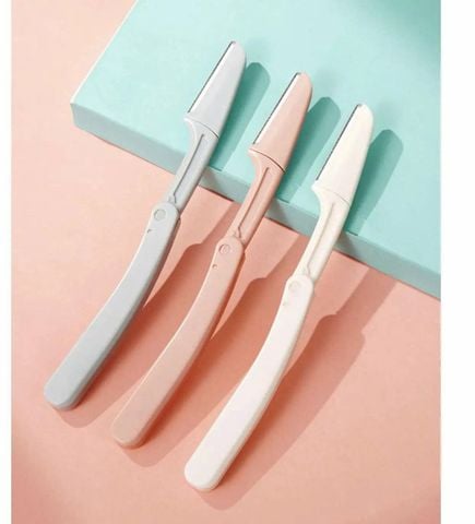 KT25776 Set 3 dao cạo lông mày cho nữ Gấp Gọn Tiện Lợi