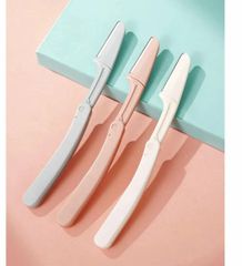 KT25776 Set 3 dao cạo lông mày cho nữ Gấp Gọn Tiện Lợi