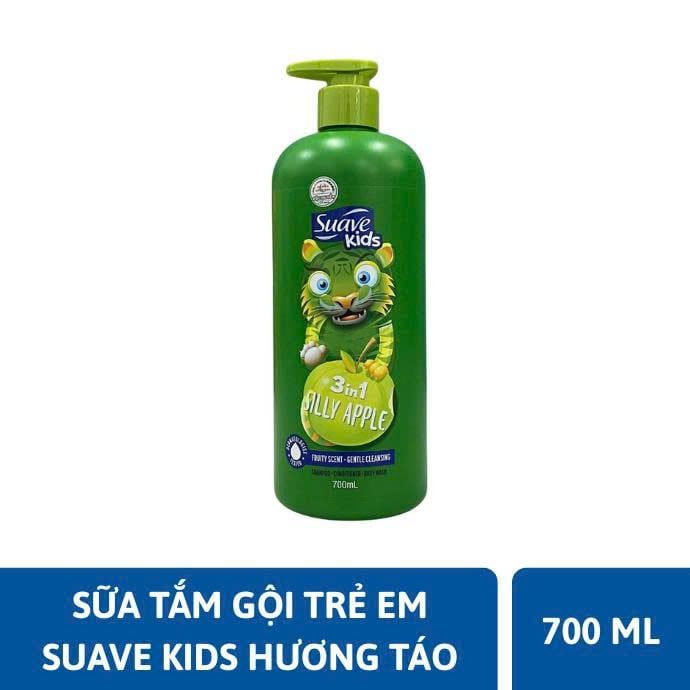 Sữa Tắm Gội Trẻ Em Suave Kids 3in1 Fruity Scent Gentle Cleansing Shampoo - Conditioner - Body Wash 700ml