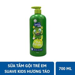 Sữa Tắm Gội Trẻ Em Suave Kids 3in1 Fruity Scent Gentle Cleansing Shampoo - Conditioner - Body Wash 700ml