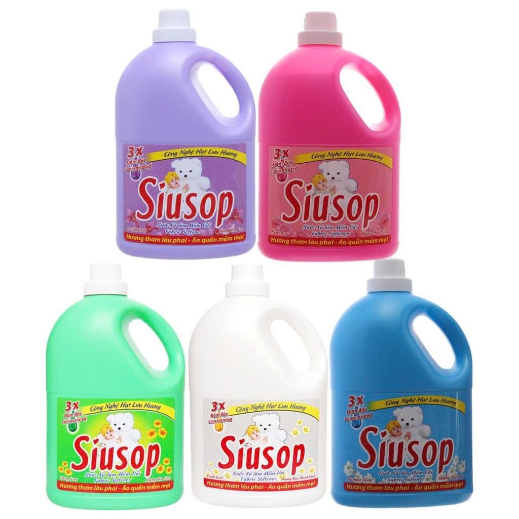 Nước xả vải Siusop 3X đậm đặc Can 3,8 lít