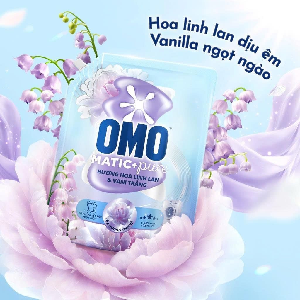 OMO NƯỚC GIẶT CỬA TRƯỚC LINH LAN 1.6KG + NƯỚC XẢ CFT THANH NHÃ 1.4L (TẶNG GẤU)