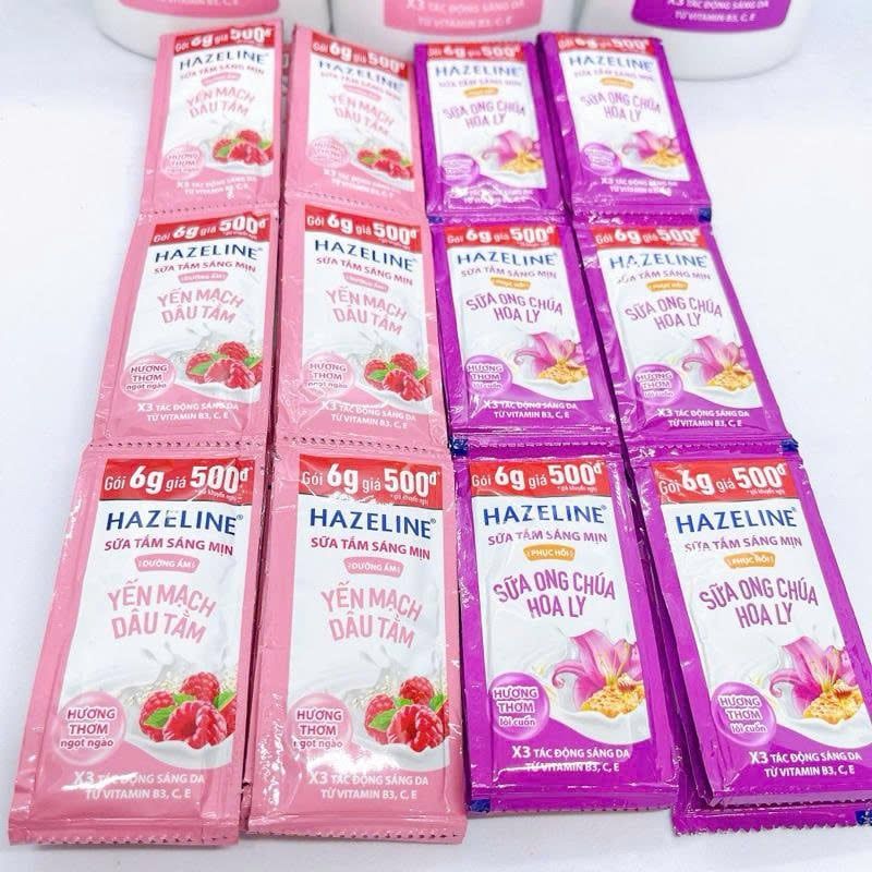 Sữa tắm Hazeline dây 12 gói