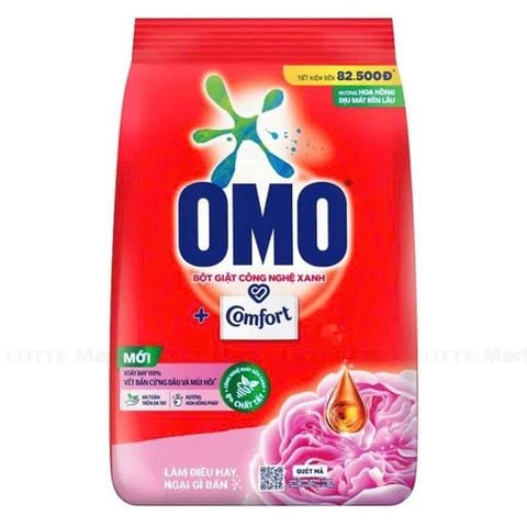 Bột Giặt Omo Comfort Hương Hoa Hồng Pháp 700g