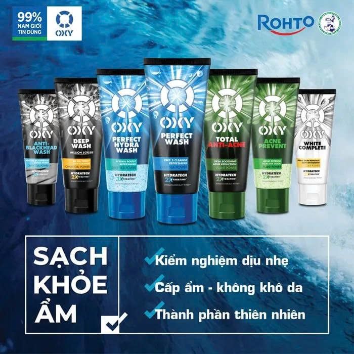 Sữa Rửa Mặt Oxy Sạch Nhờn Sáng Da 100g