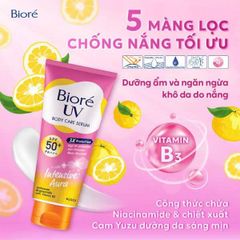 Serum Dưỡng Thể Chống Nắng Bioré Kháng Bụi UV Anti-Pollution Body Care SPF50+/PA+++ 150ML