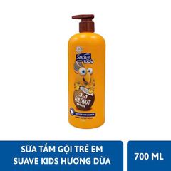 Sữa Tắm Gội Trẻ Em Suave Kids 3in1 Fruity Scent Gentle Cleansing Shampoo - Conditioner - Body Wash 700ml