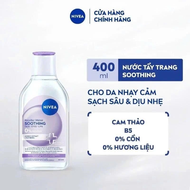 Nước Tẩy Trang Nivea Micellar Water 400ml
