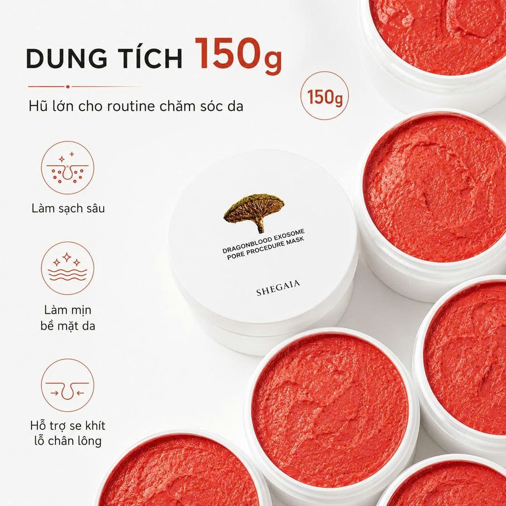 Mặt nạ đất sét Shegaia se khít lỗ chân lông 150g