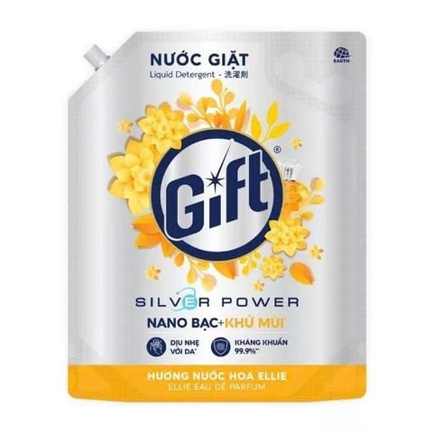 Nước Giặt Gift Hương Nước Hoa Ambery Cho Máy Giặt Cửa Trước Và Cửa Trên Túi 3.6kg