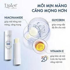 Son Dưỡng Không Màu LipIce Chuyển Kem Mịn Creamy Lipbalm