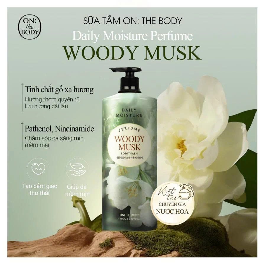 Sữa Tắm On: The Body Perfume - Woody Musk 1100ml