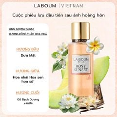 Xịt Thơm Body Mist LA BOUM Có Ánh Kim Lấp Lánh 250ml #ROSY SUNSET