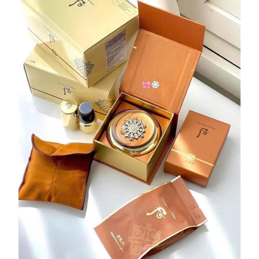 Set Cushion The Whoo Hoa Hiên (Hwahyun Radiant Cushion) SPF50+ PA+++ tone #21