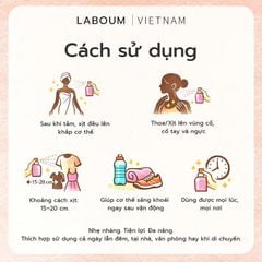 Xịt Thơm Body Mist LA BOUM Có Ánh Kim Lấp Lánh 250ml #ROSY SUNSET