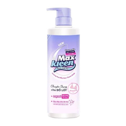 Nước Giặt Đồ Lót MaxKleen Hương Hoa Mẫu Đơn Chai 650G
