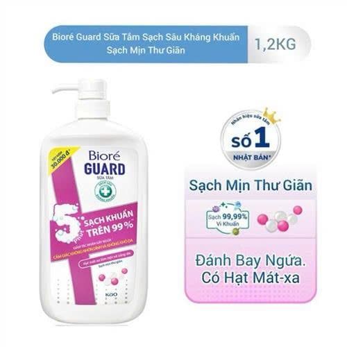 Sữa tắm sạch sâu kháng khuẩn Biore Guard 1.2kg