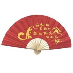 Quạt Vải Thư Pháp