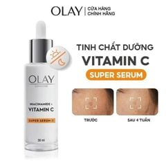 Serum Olay Hỗ Trợ Dưỡng Sáng Da, Làm Mờ Vết Thâm, Đốm Nâu Luminous Niacinamide + Vitamin C Super Serum 30ml