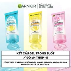 [Mini] Sữa Rửa Mặt Giảm Mụn Garnier Bright Anti-Acne Salicylic Low pH Wash 50ml